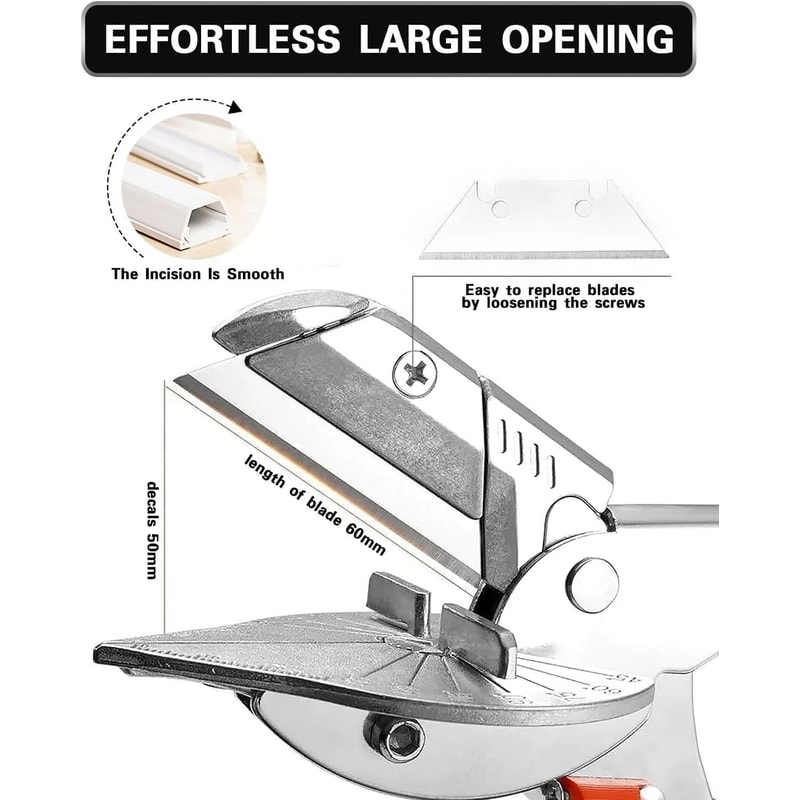 Adjustable Shears Multi Angle Cutter For PVC Trim And Wood 4
