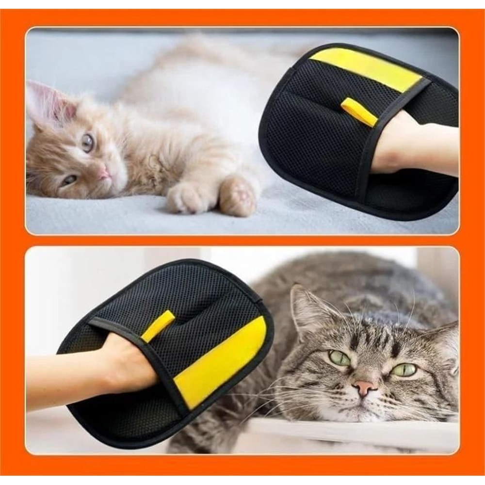 Premium Cat Grooming Gloves Pet Hair Remover For Dogs 4