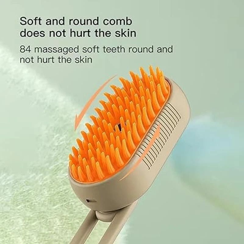 Electric Pet Brush For Dogs Cats Hair Removal Steam Massage Grooming Tool 3
