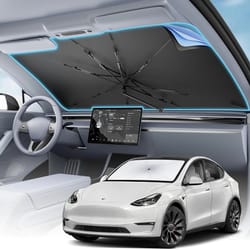 foldable car sunshade for front windshield, uv protection visor umbrella