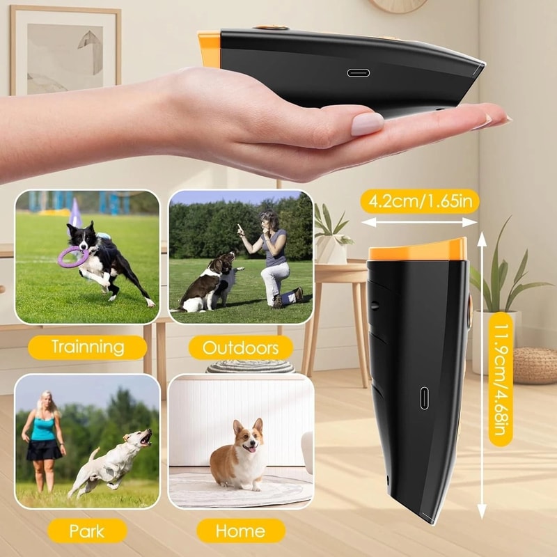 Ultrasonic Dog Repeller Anti Bark Stopper Humane Pet Training Tool 3