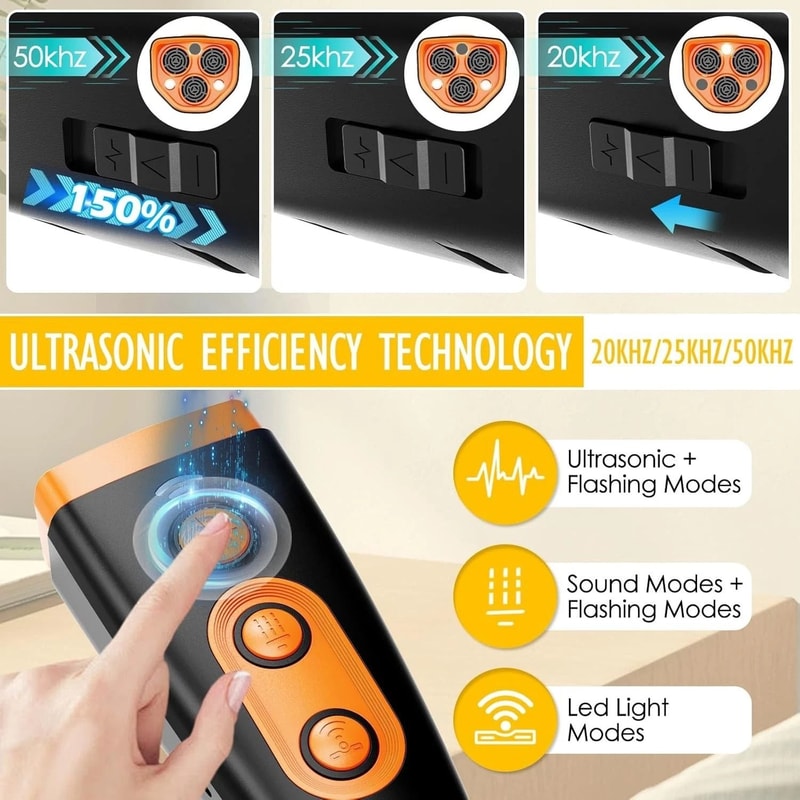 Ultrasonic Dog Repeller Anti Bark Stopper Humane Pet Training Tool 6