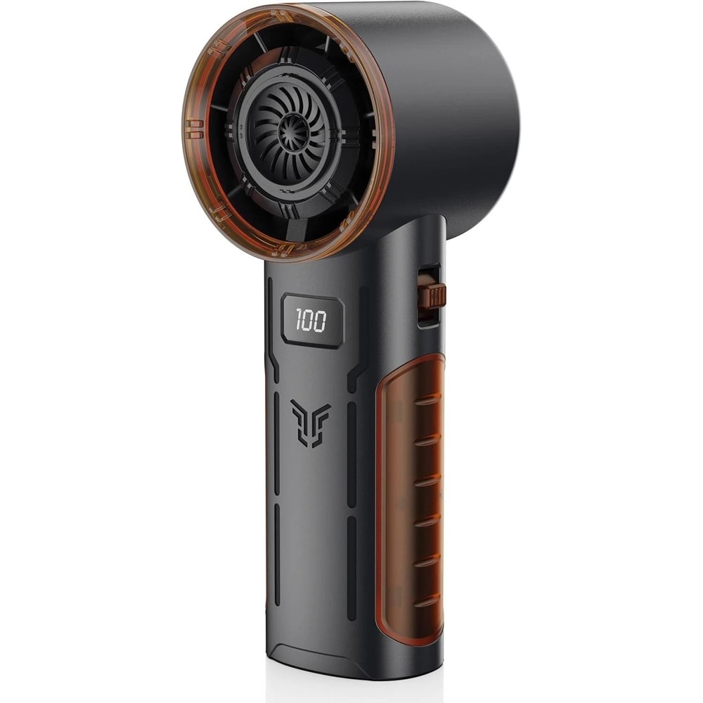 Handheld Turbo Fan With Brushless Motor LED Ice Cooling Air 0