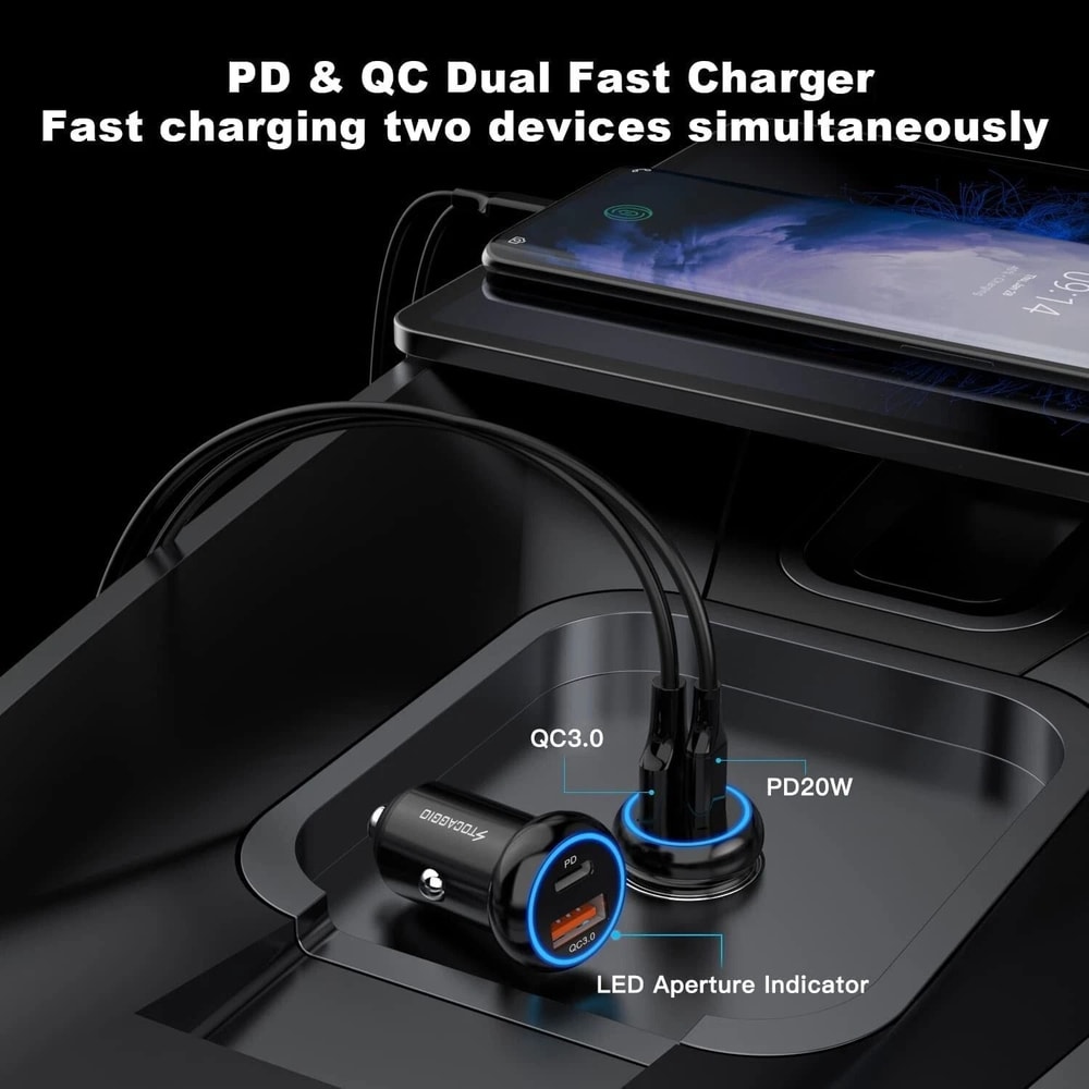 DualPort USB Car Charger Adapter With Fast Charging 5