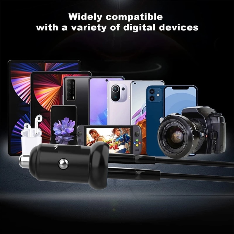 DualPort USB Car Charger Adapter With Fast Charging 6