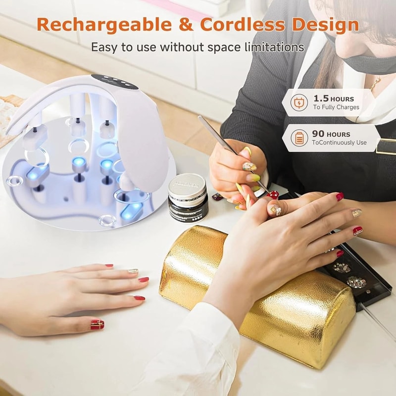 Professional LED UV Nail Light Gel Polish Curing Lamp With Adjustable Timer 3
