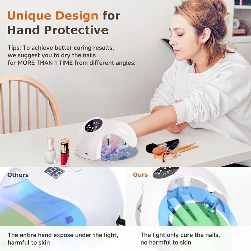 Professional LED UV Nail Light Gel Polish Curing Lamp With Adjustable Timer 5