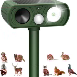 solar ultrasonic animal repeller for dogs, cats, squirrels