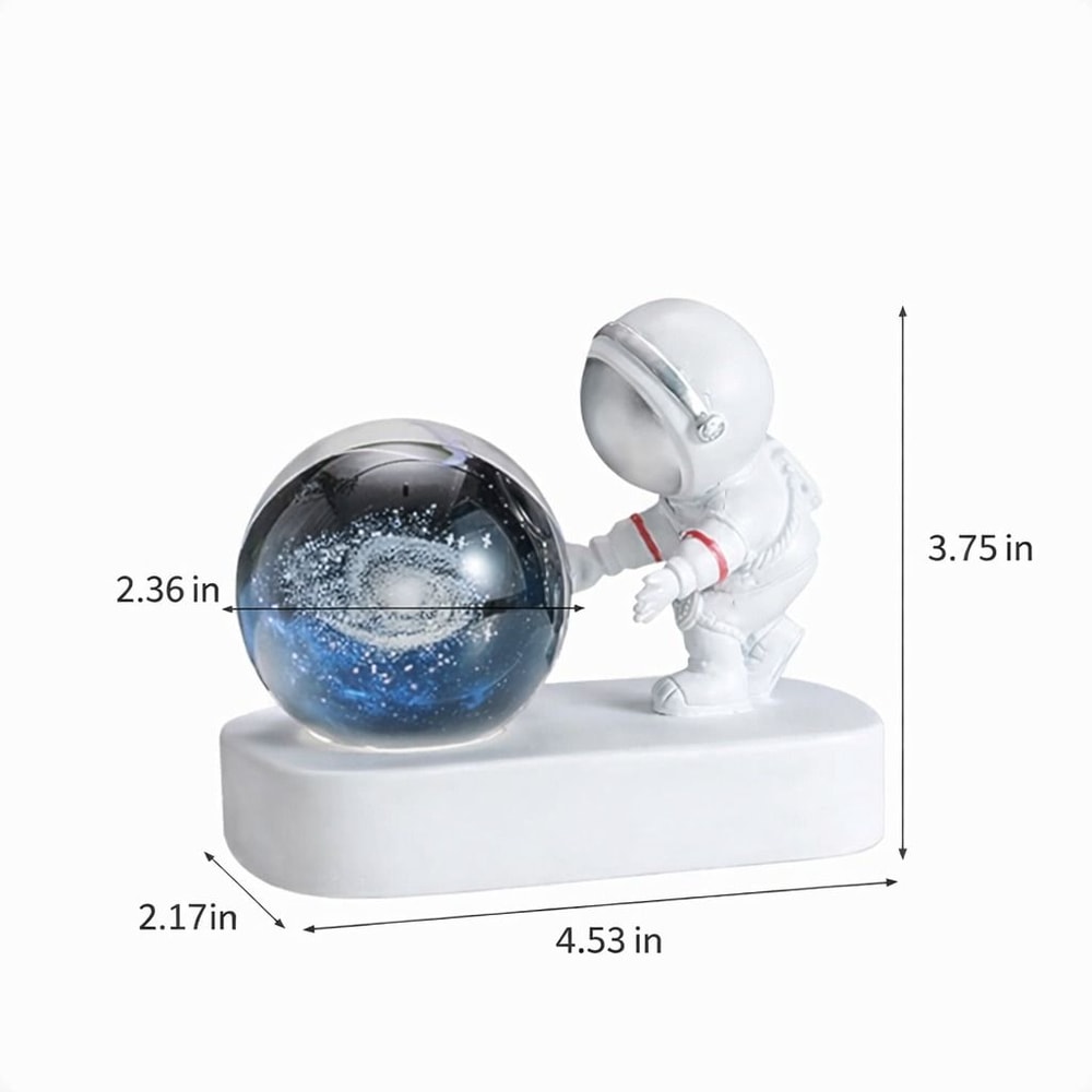 Crystal Galaxy LED Night Light Mesmerizing Crystal Ball Lamp With Ambient Glow 4