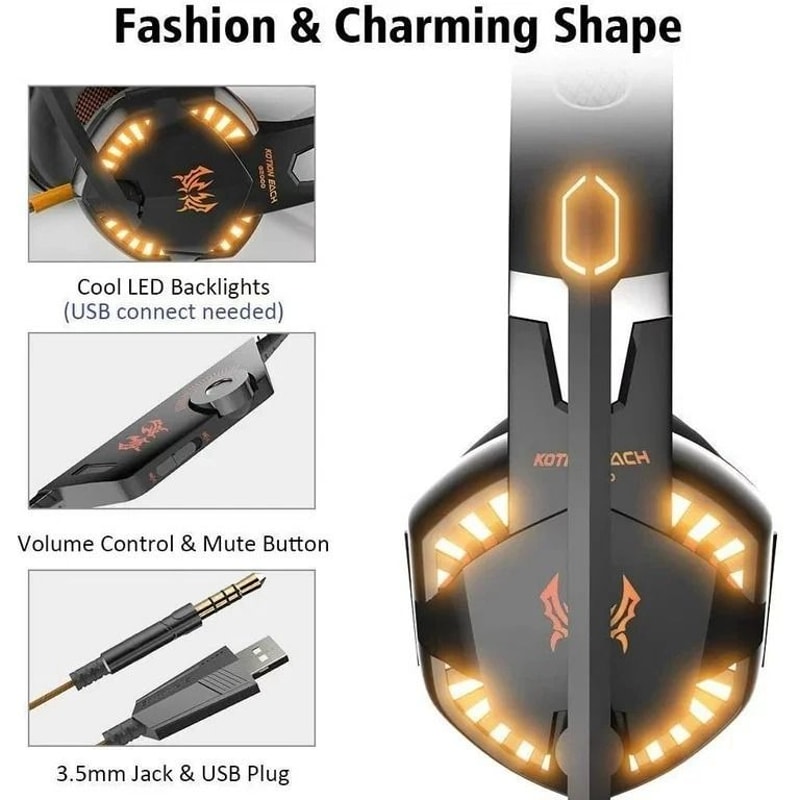 Pro Gamer LED Gaming Headset With Stereo Bass Surround 2