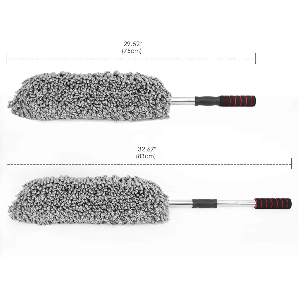 Microfiber Car Cleaning Duster With WaxTreated Brush Plastic Handle Large Size For Home Car Deta 6