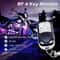 Motorcycle RGB LED Strip Light Under Glow Neon Kit With Bluetooth APP Control 6