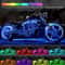 Motorcycle RGB LED Strip Light Under Glow Neon Kit With Bluetooth APP Control 9
