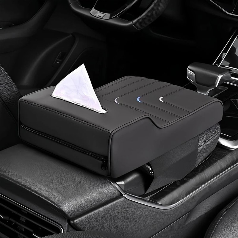 Large Car Armrest Cushion Cover Ergonomic Center Console Box Pad Protector Premium Comfort Clean