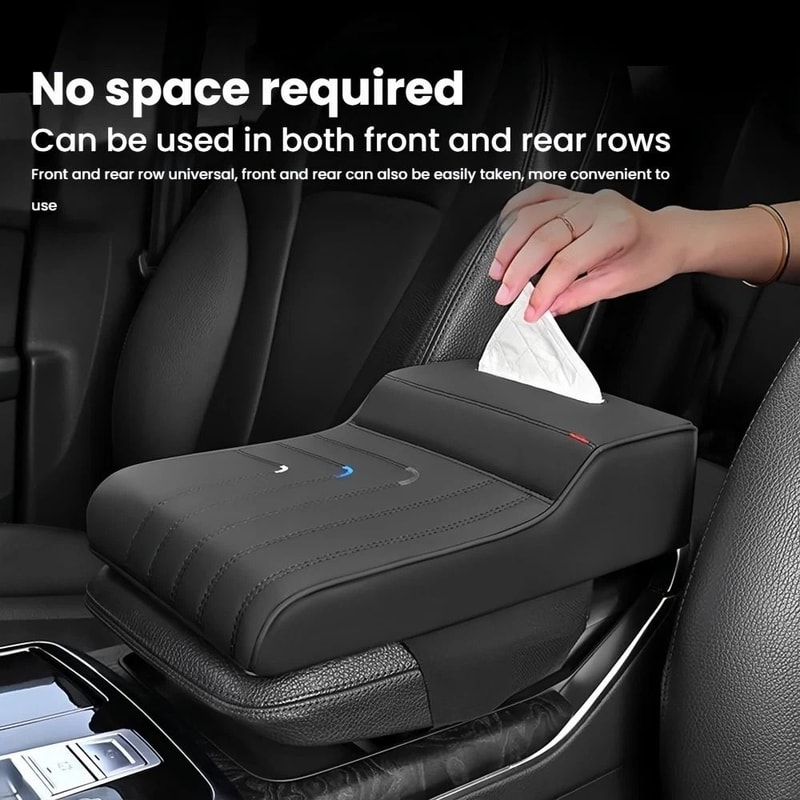 Large Car Armrest Cushion Cover Ergonomic Center Console Box Pad Protector Premium Comfort Clean
