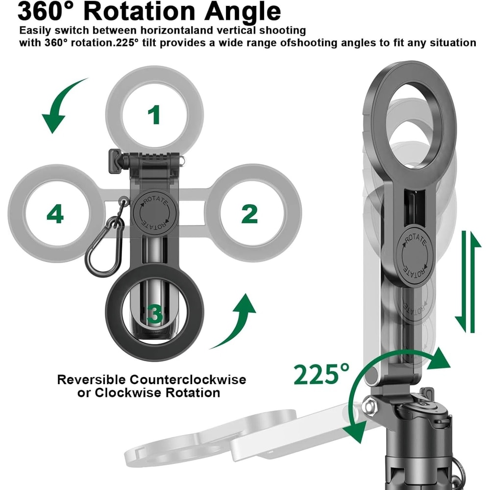 Portable Selfie Stick Tripod With Bluetooth Remote 6