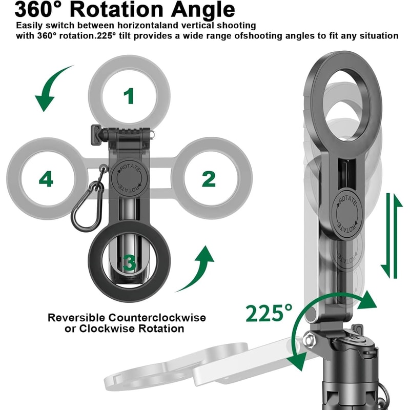 Portable Selfie Stick Tripod With Bluetooth Remote 6