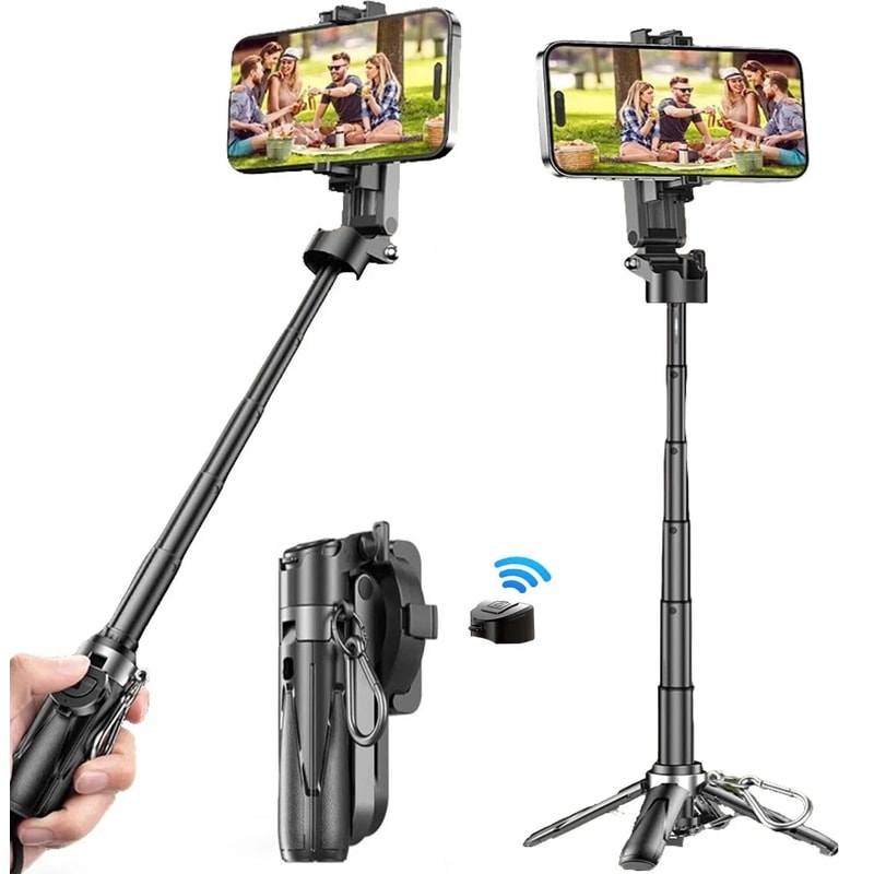 Portable Selfie Stick Tripod With Bluetooth Remote 13