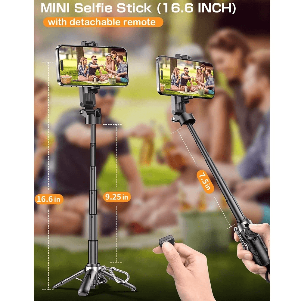 Portable Selfie Stick Tripod With Bluetooth Remote 8