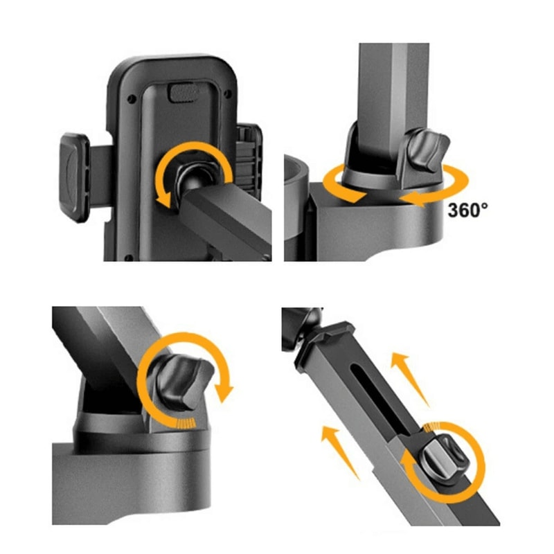 Car Cup Holder Phone Mount Expander Adapter Adjustable For Large Bottles Smartphones 12