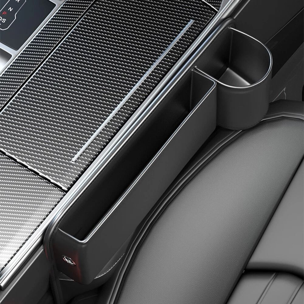 Car Accessories Seat Gap Filler Storage Box Cup Phone Holder Organizer For Vehicle Side Bag Preven 1