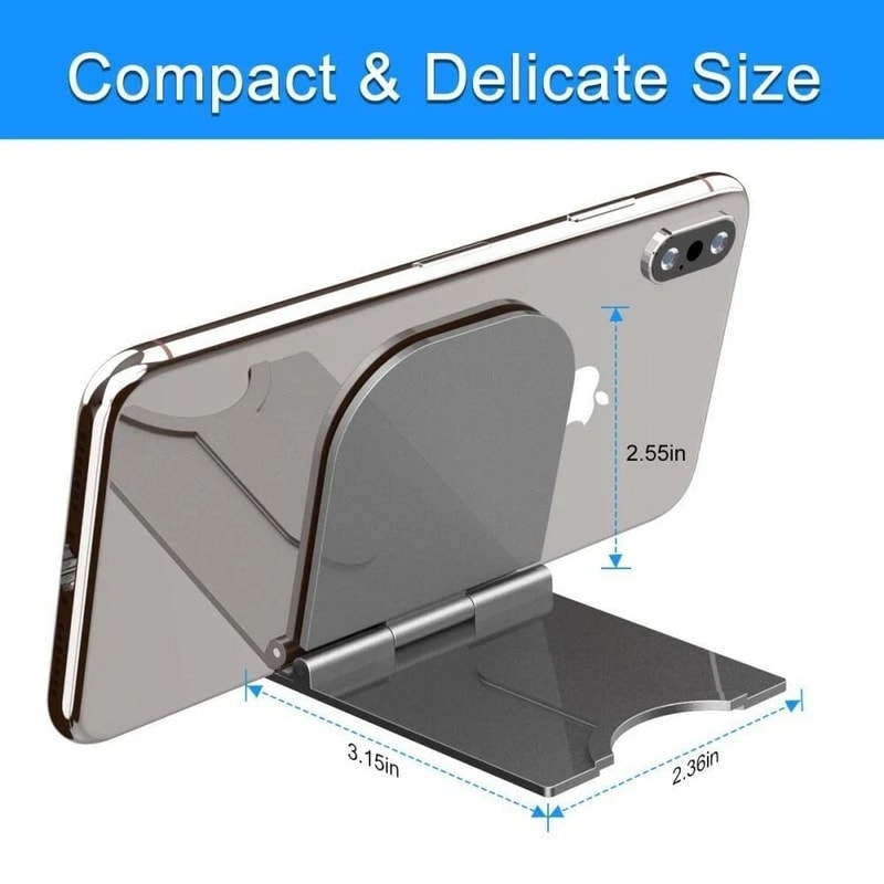 Adjustable Cell Phone Holder Stand Foldable Desk Mount For Easy Viewing And Stability 6