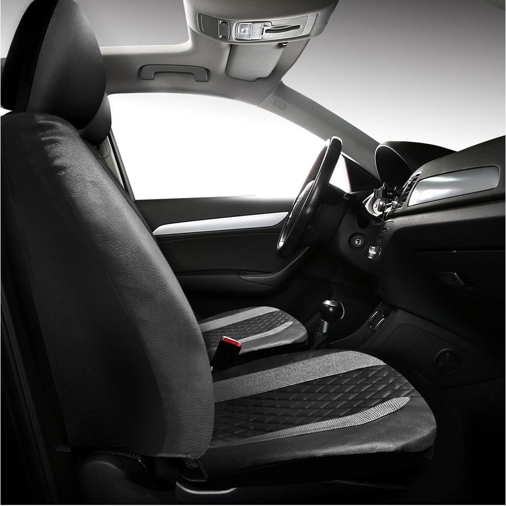 Diamond Leather Car Seat Covers Full Set Premium Bling Rhinestone Auto Seat Covers For Women 13