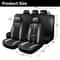 Diamond Leather Car Seat Covers Full Set Premium Bling Rhinestone Auto Seat Covers For Women 4