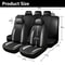 Diamond Leather Car Seat Covers Full Set Premium Bling Rhinestone Auto Seat Covers For Women 4