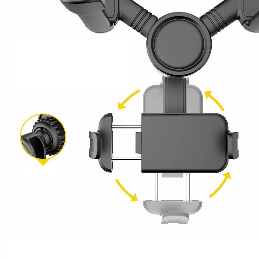 Car Rearview Mirror Phone Mount Holder For GPS HandsFree Driving Cradle 6