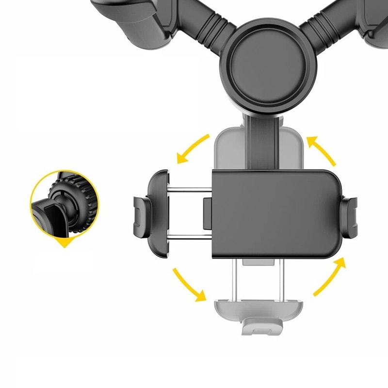 Car Rearview Mirror Phone Mount Holder For GPS HandsFree Driving Cradle 6