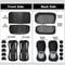Leather Bling Car Seat Covers Full Set Premium Rhinestone Seat Covers For Women Vehicles Breathabl 8