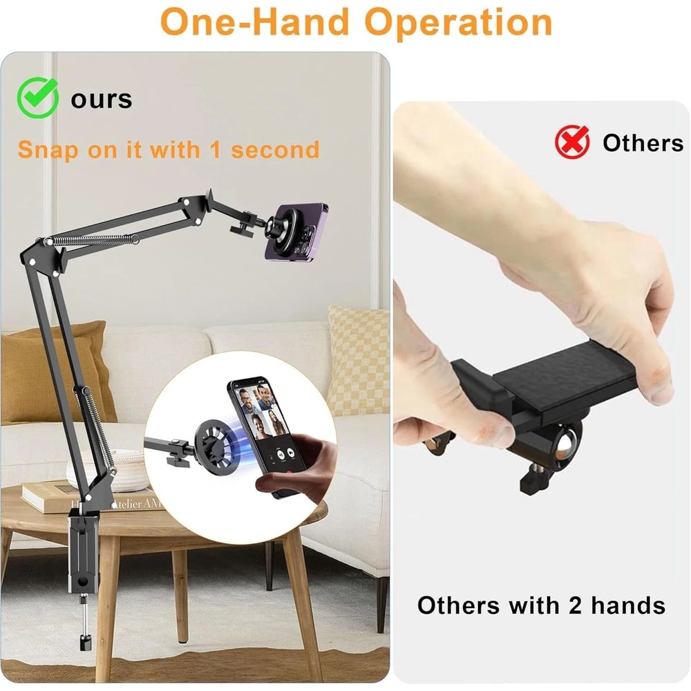 Magnetic Bed Desk Phone Holder Flexible Adjustable Stand For Phones And Tablets 7
