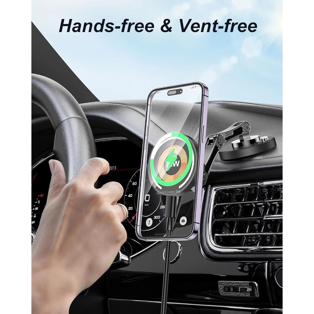 Magnetic Car Mount Charger With Fast Charging 10