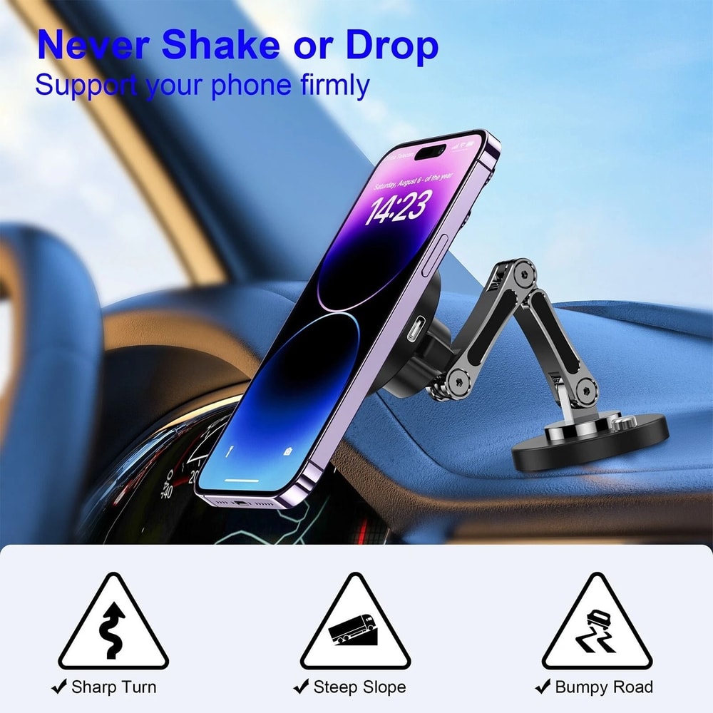 Magnetic Car Mount Charger With Fast Charging 11