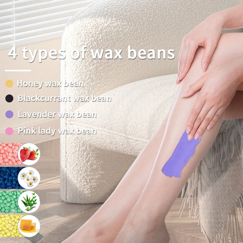 Professional Wax Heater Warmer Hair Removal Kit With Depilatory Wax Beans 8