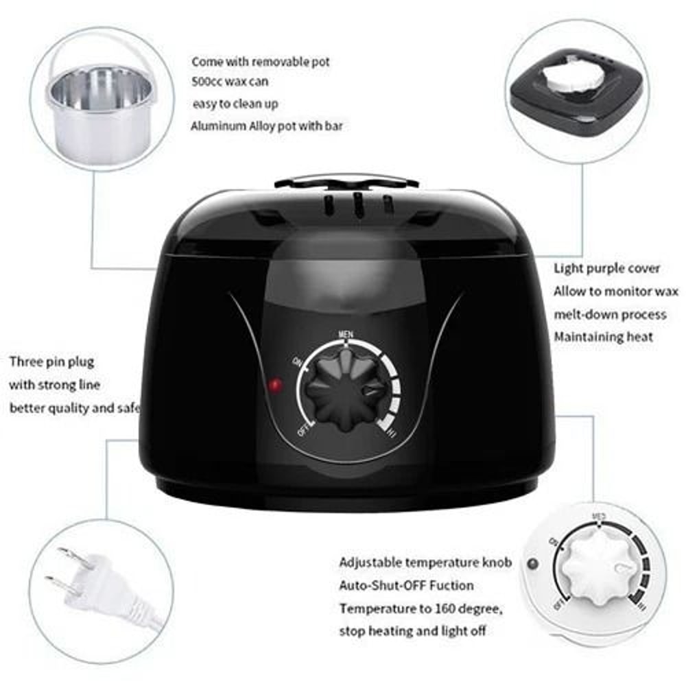 Professional Wax Heater Warmer Hair Removal Kit With Depilatory Wax Beans 11