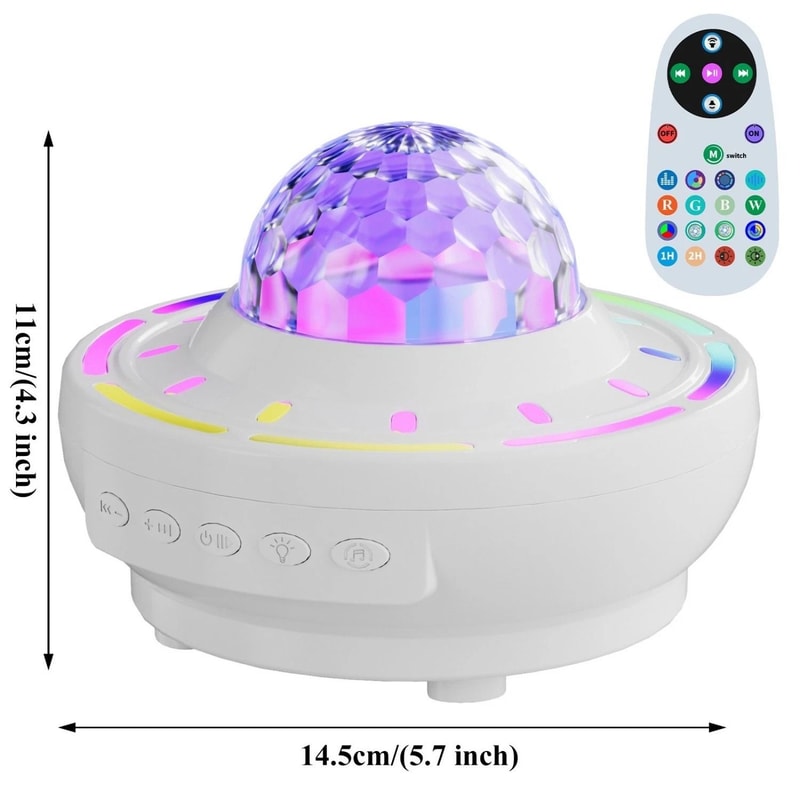 Star Projector Galaxy Night Light Bluetooth Speaker For Kids With Remote Control 4