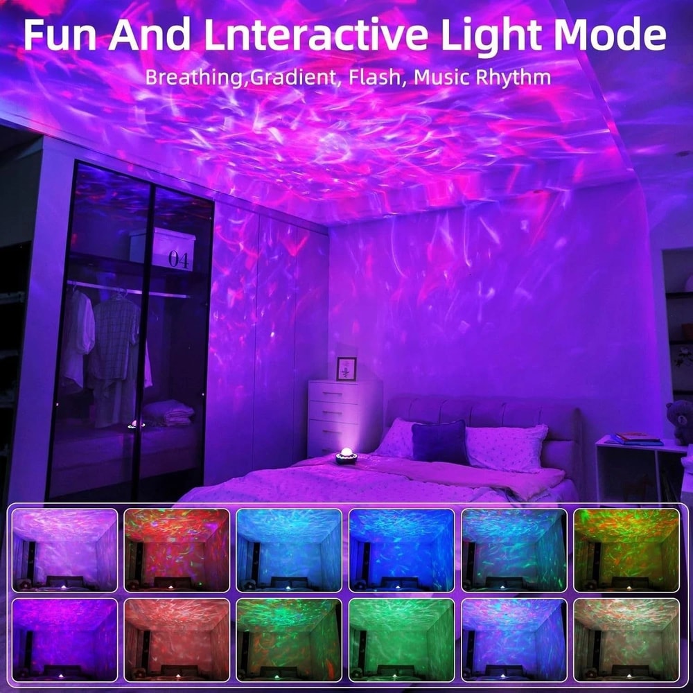 Star Projector Galaxy Night Light Bluetooth Speaker For Kids With Remote Control 2