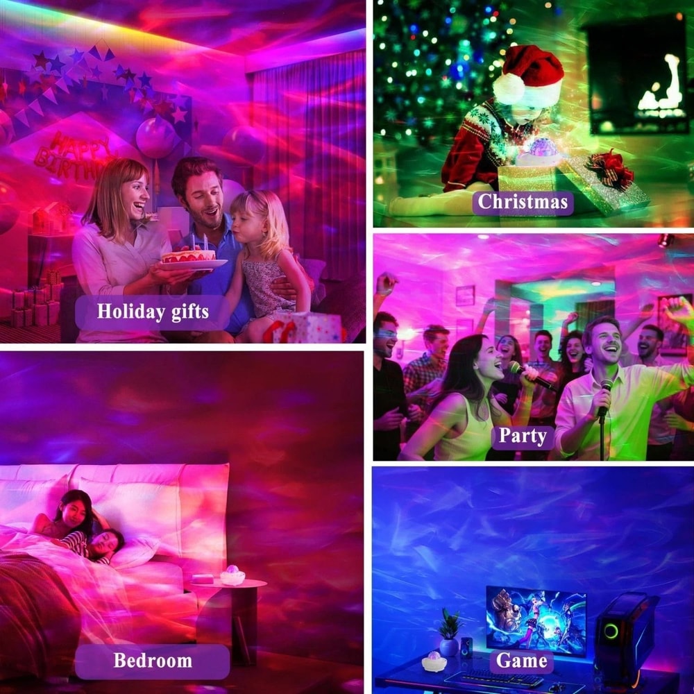 Star Projector Galaxy Night Light Bluetooth Speaker For Kids With Remote Control 3
