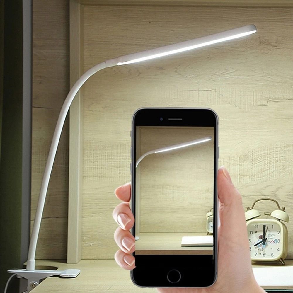 LED Desk Lamp With Adjustable Neck Clamp EyeCaring Reading Light Perfect For Work Study 11