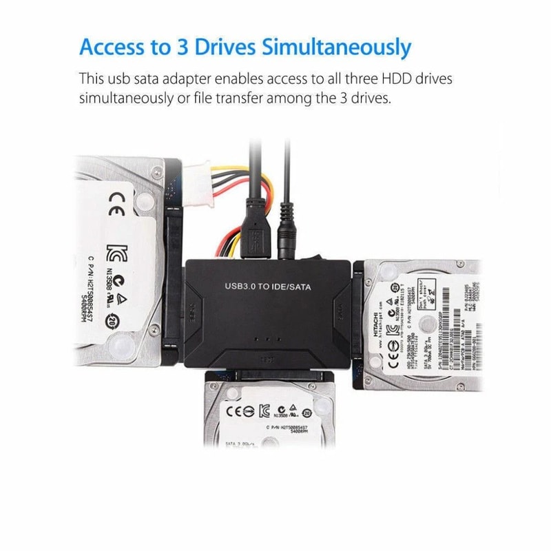 External Hard Drive Adapter Kit For Drives Fast Data Transfer 6