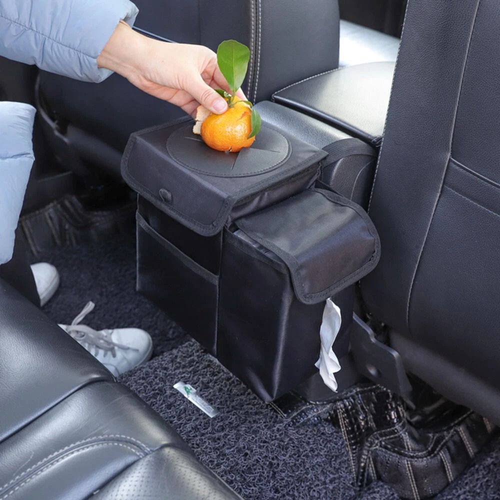Waterproof Car Trash Can Waste Organizer For Vehicles Easy Storage Solution 0