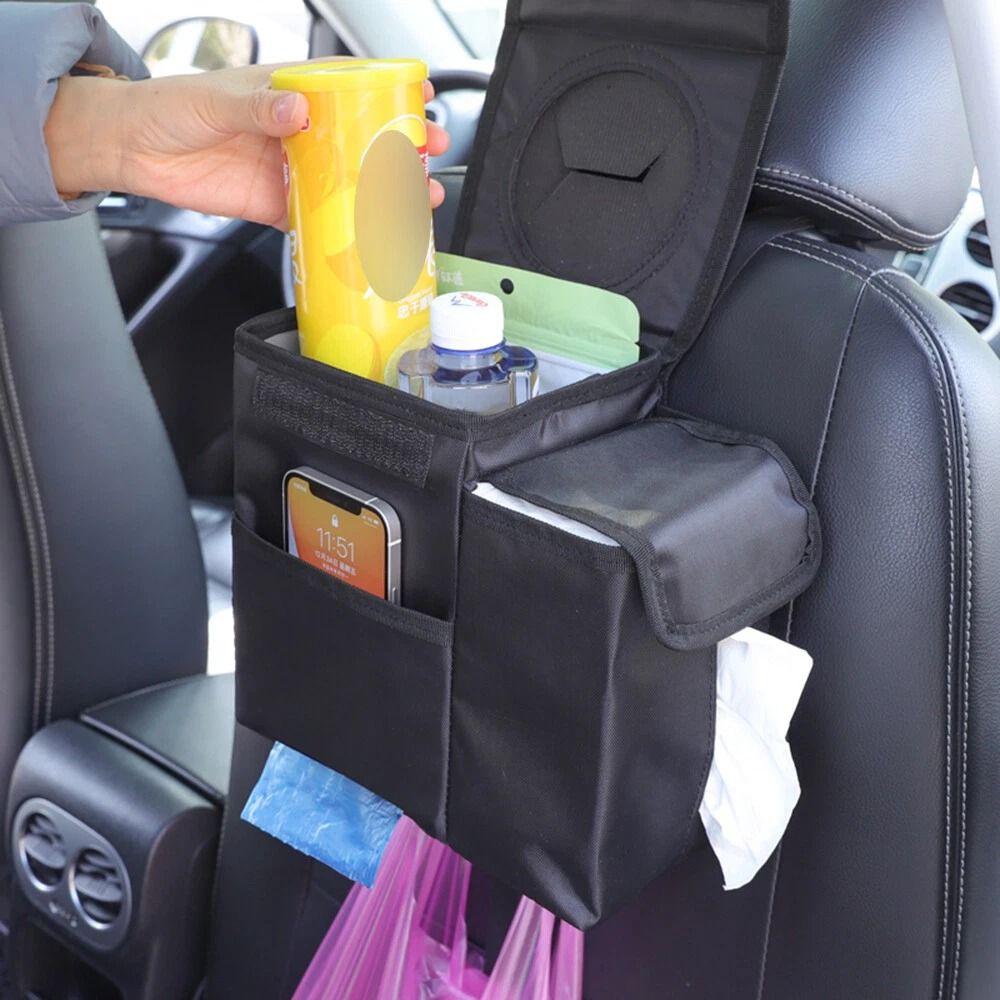 Waterproof Car Trash Can Waste Organizer For Vehicles Easy Storage Solution 2
