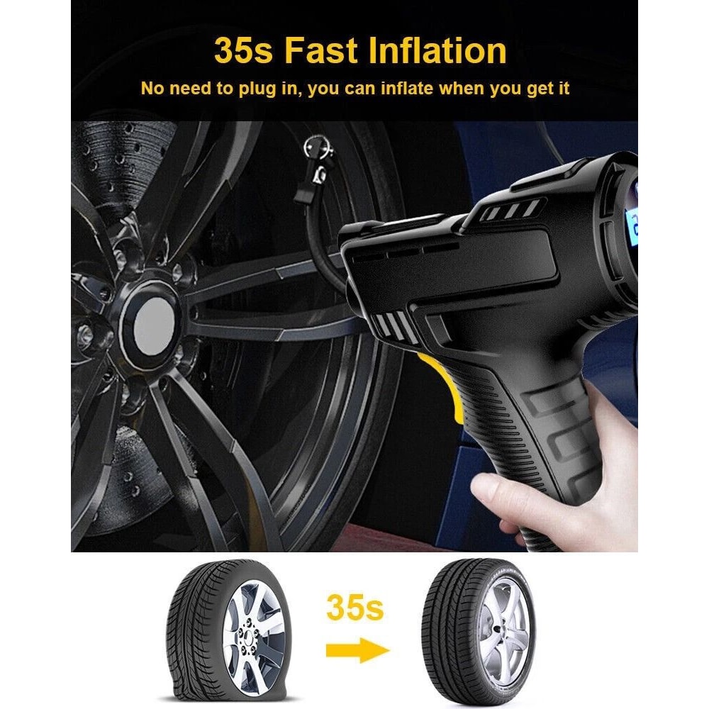 Auto Digital Tire Inflator High Air Pump Compressor Electric Handheld For Cars 5