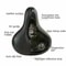 Comfortable Wide Gel Bike Saddle Extra Soft Pad For A Smooth Ride Ideal For Cycling And Outdoor Sp 5