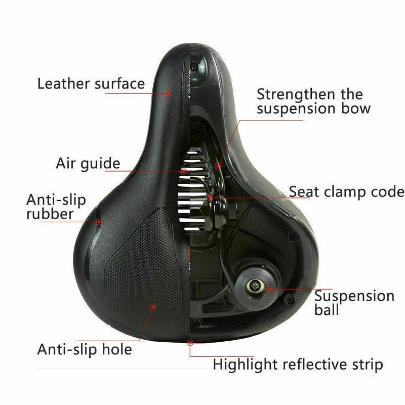 Comfortable Wide Gel Bike Saddle Extra Soft Pad For A Smooth Ride Ideal For Cycling And Outdoor Sp 5
