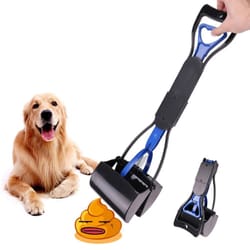 heavy duty long handle dog poop scooper with waste picker tool