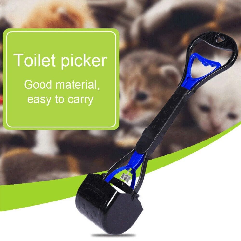 Heavy Duty Long Handle Dog Poop Scooper With Waste Picker Tool 2