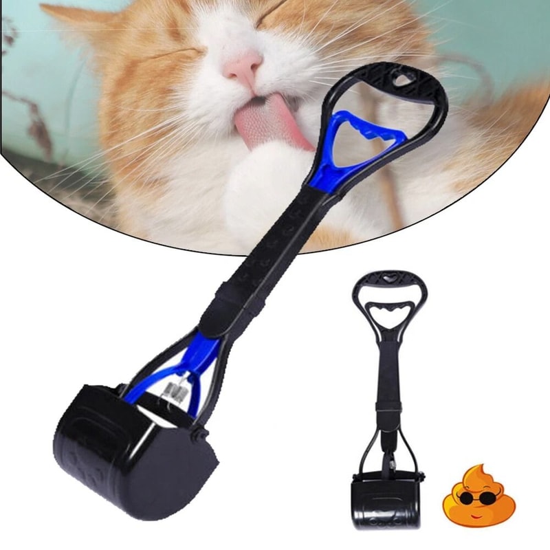 Heavy Duty Long Handle Dog Poop Scooper With Waste Picker Tool 7